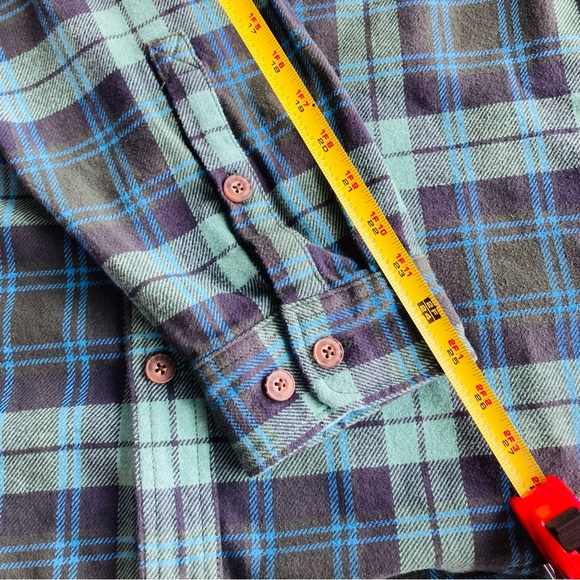 Duluth Trading Plaid Shirt Jack Mens Sz 2XL. Heavy Flannel Long Sleeve Button. - Picture 8 of 11